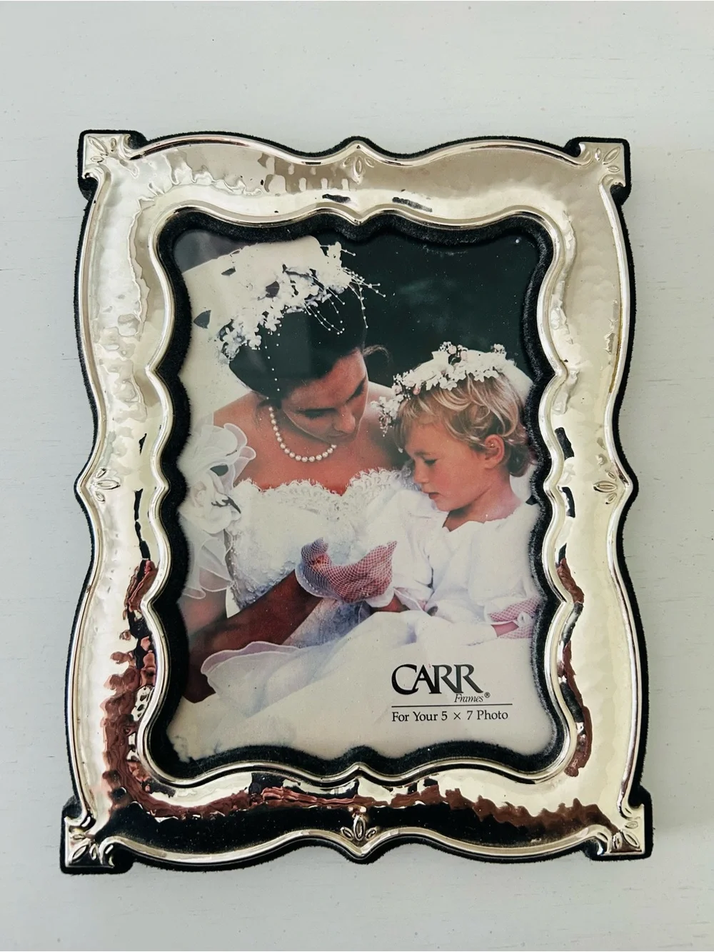 Silver Scalloped Decorative Photo Frame - 5x7 by Carr